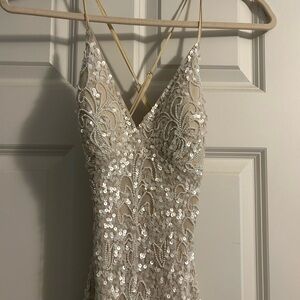 Elegant Sequin Evening Gown